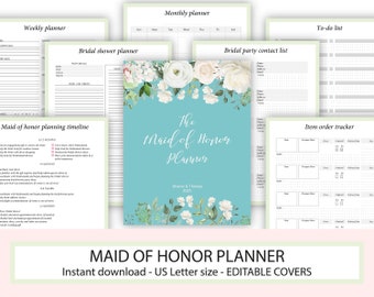 Maid of honor binder Etsy photograph about Maid of Honor Printable Planner referred to as Maid of honor binder Etsy